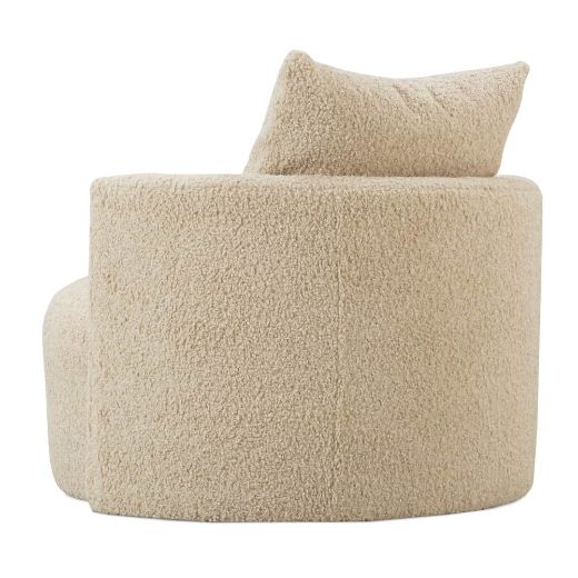 Picture of Neutral Boucle Leander Swivel Chair
